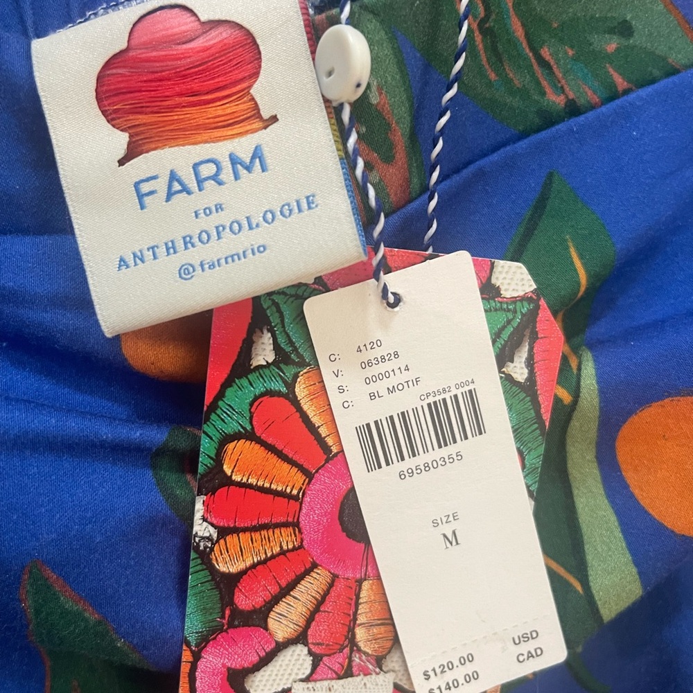 FARM Rio Colorful Floral A-Line Skirt